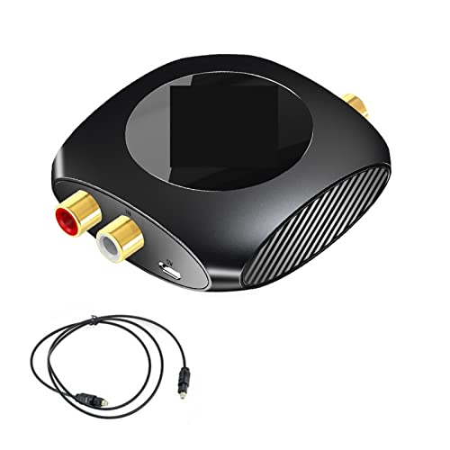 Adaptateur coaxial optique TV vers haut-parleur avec convertisseur 2RCA SPDIF