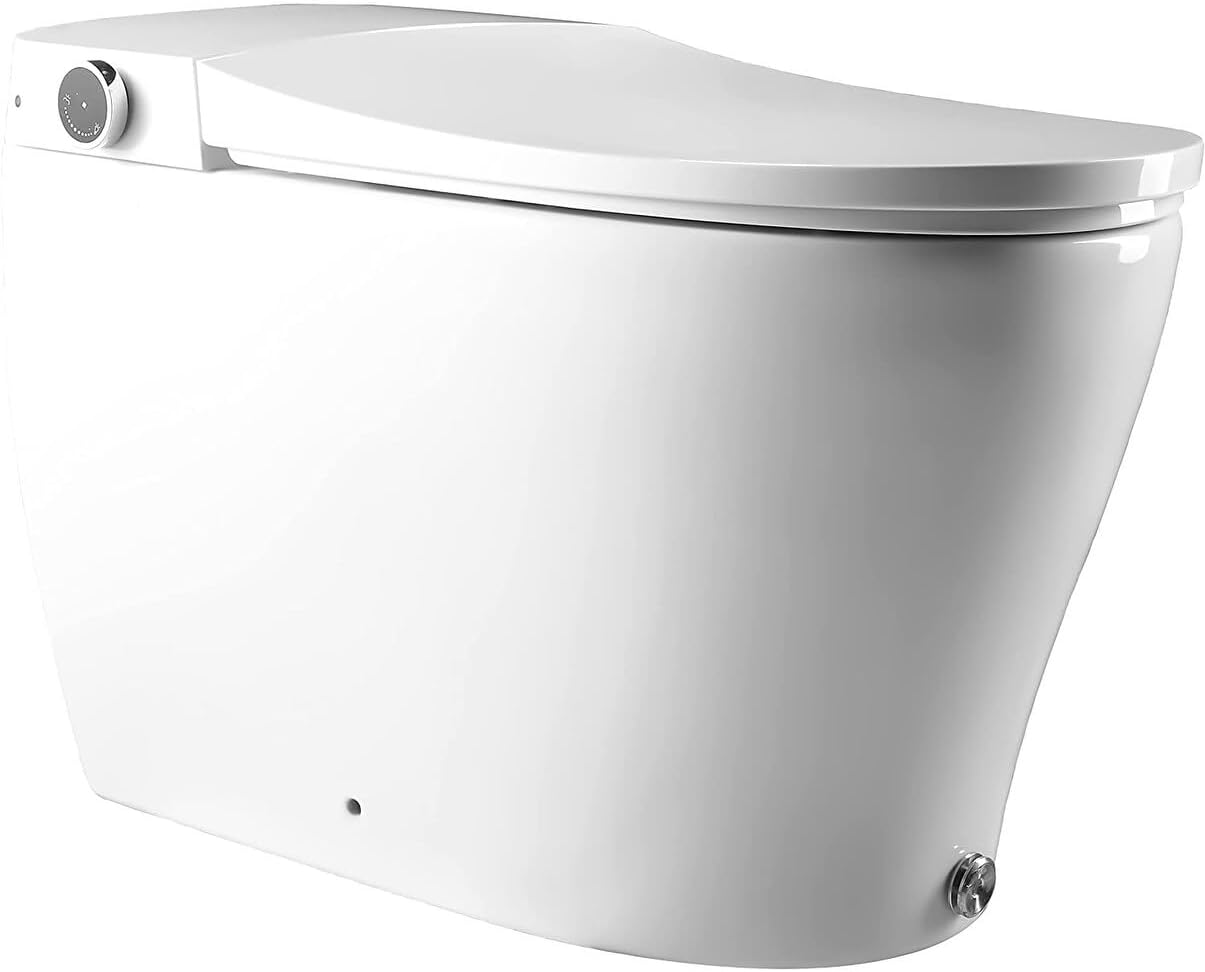 BidetMate 6000 Series White Elongated Smart Toilet with Remote