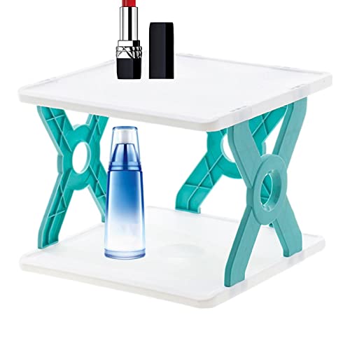 Prateleira de armazenamento de desktop de camada dupla | Suporte de papelaria de mesa multifuncional