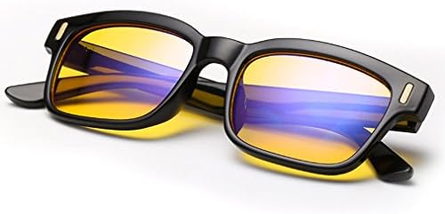 Rnow Yellow Tinted Computer Sunglasses Eye Strain Perfect for Gaming Anti Glare Glasses