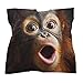 Orangutans Monkeys Big Face Silk Like Head Scarf for Women Bandana for Hair Wrapping Fashion Accessory Square Hair Scarves 18