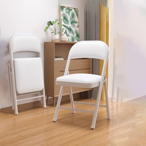 Chaises pliantes portables en cuir de couleur verte élégante pour intérieur chic - 3