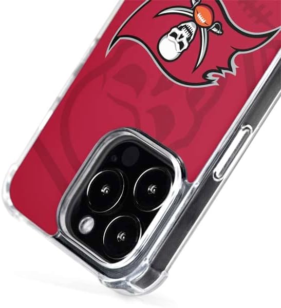 Skinit Phone Case Compatible with MagSafe iPhone 15 Pro Max - Officially Licensed NFL Tampa Bay Buccaneers Double Vision Design