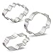 Plaque Cookie Cutters 3-Pc. Set Made in the USA by Ann Clark, Long Fancy, Oval, Photo Plaques
