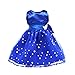 SouiWuzi Abito da 18 Pollici delle Bambole, Vestito da Festa Senza Maniche Paillettes Moda Squisito Vestito Carino per la Ragazza da 18 Pollici Bambole Blu