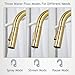 Hotis Gold Kitchen Faucet with Pull Down Sprayer, High Arc Stainless Steel Sink Faucet, Brushed Gold Bar Faucet Fit for 1 Hole Sink, Easy Install for Kitchen Farmhouse RV, HT-KBD101G