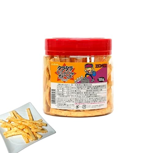 よっちゃん〈 タラタラしてんじゃね〜よ スティック ポット 155g 〉 エスニック風味 業務用 大容量〔 たっぷり/タラ/鱈/ボトル入り/おやつ 〕駄菓子 珍味【K-Brightお手拭き】 (1, 155, グラム)