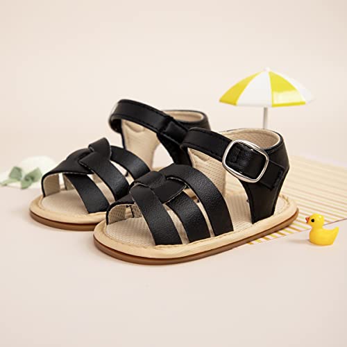 Image of CENCIRILY Infant Baby Girls Boys Sandals Summer Beach Outdoor Bowknot Soft Rubber Sole Toddler Princess Dress Flats Walking Shoes