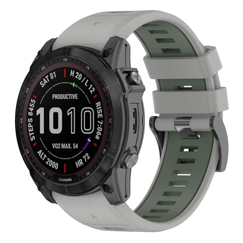 Correa de reloj de 26 mm Garmin Fenix 7X 6X 5X silicona 4