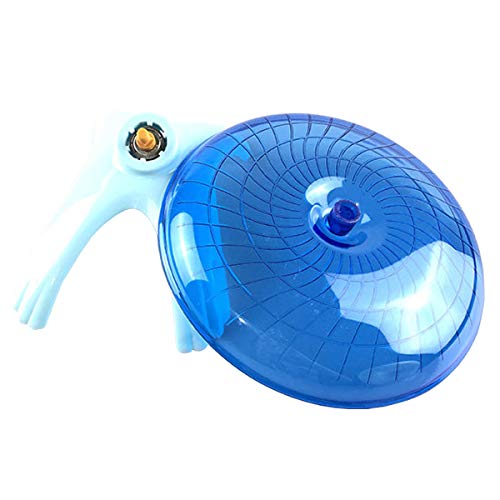 Wontee Hamster Flying Saucer Silent Running Exercise Wheel for Gerbil Rat Mouse Hedgehog Small Animals (Blue) - Image 6