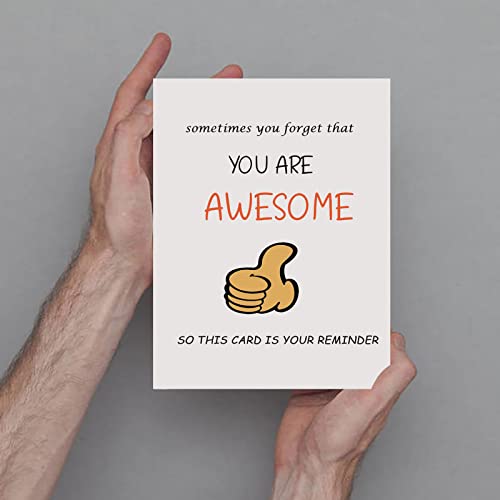 Dapofajo Inspiration Card, Encourage Card For Friend, You Are Awesome Card, Motivational Card For Men Women Girl Boy #TOP2