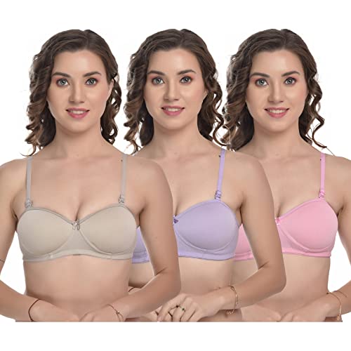 Image of SkyBeauty Premium Women's Non Padded Every Day Bra Multi-Pack