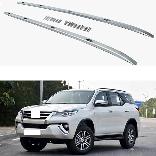 Galerie de toit Toyota Fortuner 2016-2022 : barres transversales premium en alliage léger