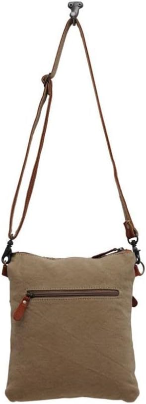 Myra Bag Aztec Purse for Women - Canvas Bag with Real Leather Detailing, Boho Handbags for Women, Cute Western Purse