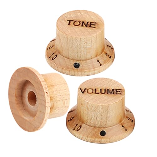 Boutons de contrôle pour guitare STOBAZA bois contre potentiomètres usés