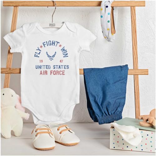 Brisco Brands US Air Force Fly Fight Win Vintage Baby Romper Boys or Girls3