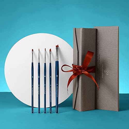 image for EIGSHOW Eyeliner Brush, 5 Pcs Eye Liner Brushes Set, Angled Eyeliner B