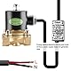 Heschen Messing Elektrisches Magnetventil, 2W-160-15J, 1/2 Zoll, AC220V, Direct Action Wasser Air Gas Normalerweise geschlossen Ersatz-Ventil