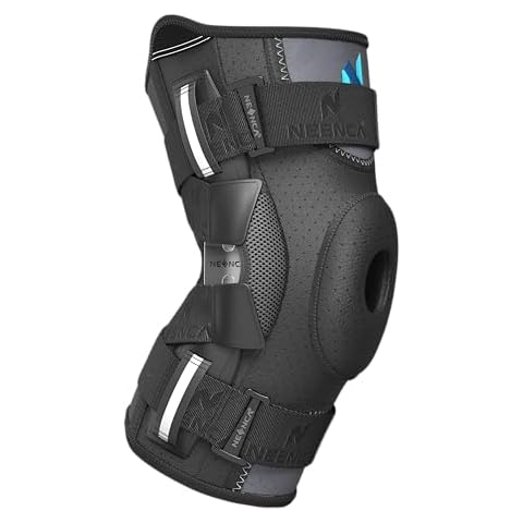 NEENCA Professional Knee Brace for Knee Pain, Hinged Knee Support with Patented X-Straps Fiting System, Strong Stability for Joint Pain Relief, Arthritis, Meniscus Tear, ACL, PCL, MCL, Sports, Workout Cover