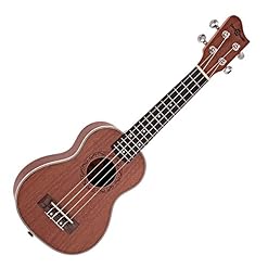 Gear4music Ukulele Soprano Adulte Sapele - Les Beatles, Paul McCartney, John Lennon, RIngo Starr, George Harrison
