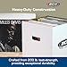 BCW Vinyl Record Storage Boxes – 10 Pack | Holds 65 LPs Each | Stackable Vinyl Record Storage Box with Reinforced Bottom & Handles | Archival Record Organizer for 12-Inch Albums, DJs & Collectors