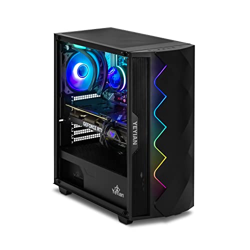 YEYIAN Shoge Gaming PC Desktop Intel Core i5 13400F 4.6 GHz, GeForce RTX 4070 Desktop Computer, 1TB M.2 SSD, 16GB DDR4 3200MHz, 650W Gold PSU, Liquid Cooler VR Ready PC, B660 Motherboard, Win 11 Home - Image 6