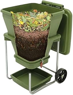 Hungry Bin Worm Farm Composting Bin - Continuous Flow Through Vermi Composter for Worm Castings, Worm Tea Maker, Indoor/Outdoor, 20 gallons