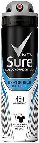 Sure For Men Antiperspirant Invisible Ice (150 Millilitre)
