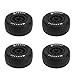 Kuuleyn RC Car Tire, Car Tire, 4Pcs 1/10 Scale RC Car Tires Rubber Tires Plastic Wheel Hubs for 1/10 Off Road Remote Control Car