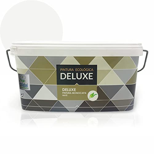 PINTURA DE PAREDES PROFESIONAL, 1ª CALIDAD. Totalmente Lavable, Pintura Ecológica, Pintura Plástica Supercubriente, Acabado Mate. No Salpica. Pintura Blanca, Pintura de Colores. (6 KG, Blanco hueso) Cover