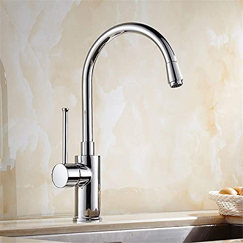 Mitigeur de cuisine en chrome poli antique avec eau sans plomb