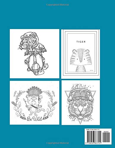Tiger Coloring Book: Coloring Toy Gifts for Kids or Adults | Cute Easy and Relaxing Realistic Animal Large Print Birthday Gifts image 2