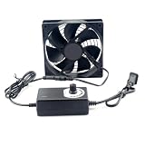 LAOMAO ventilateur 12 cm à vitesse réglable et grilles photo 1