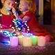 FREEPOWER 6er RGB Aufladbare LED Teelichter Farbwechsel mit Fernbedienung Timer Flackern Elektrische Wiederaufladbare Kerzen mit USB-Kabel, Deko für Weihnachten Halloween Party Familie