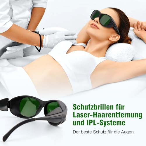 red mitochondria Safety Glasses, IPL 200-2000nm UV Protection Glasses, Infrared Protection Glasses - Image 2