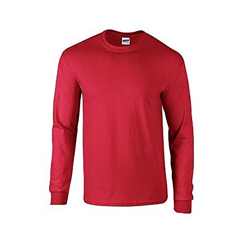 Gildan Herren Soft Style L/Sleeve T-Shirt, rot, L
