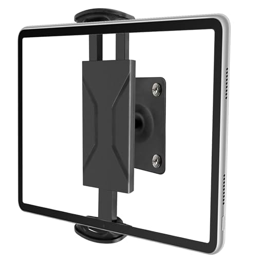 Lukymod Universal Tablet Wall Mount, 360°Adjustable for 4.7-14 Tablet/eReader/Smartphone, Aluminum, Compatible with iPad, iPhone, Galaxy Tab, Kindle Fire HD, Switch