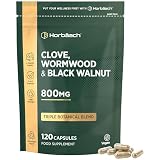 Clove, Wormwood and Black Walnut 800mg - 4 Month Supply, Multi-Botanical