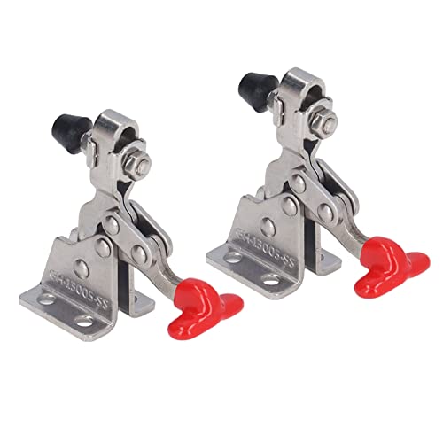 Image of YWBL-WH Vertical Toggle Clamp 150lb Holding Capacity Woodworking Fixture with 304 Stainless Steel Construction for Home Decoration Equipment Installation