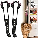 Elilier Cat Door Latch Holder,【8 Adjustable Sizes】 Stronger Flex Cat Door Stopper, Keep Door Open 1.5