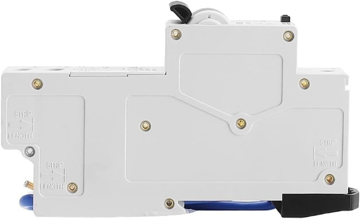 ALKOY Circuit breakerGYR8 Electronic Type RCBO 18mm 230V 1P+N 6KA Residual Current Circuit Breaker with Over Current Potection 32A 10mA 30mA 1Pcs (Color : 16A, Size : 10mA)