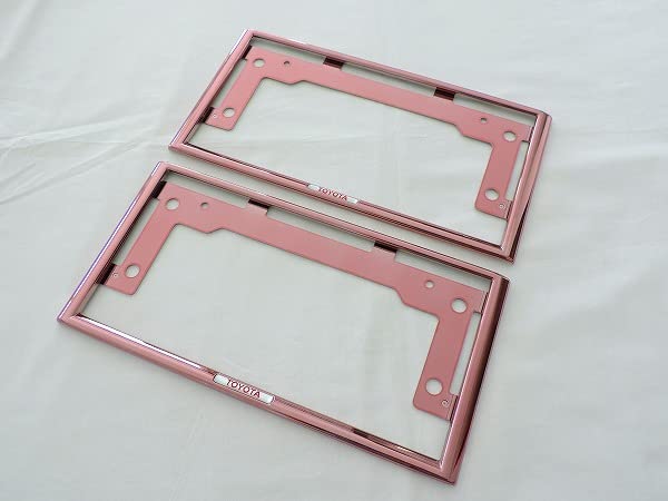 Amazon.co.jp: トヨタ純正 ピンク ナンバープレートリム ナンバー  
