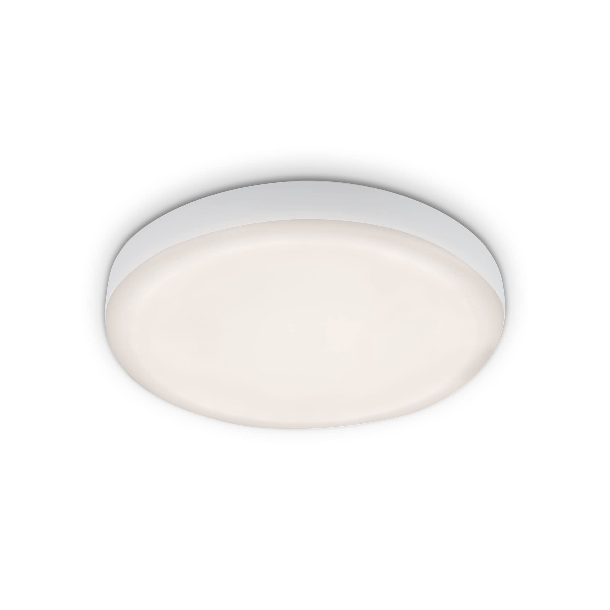 BRILONER Leuchten - LED Recessed Light Bathroom Frameless LED Recessed Spotlight Bathroom LED Recessed Spotlight IP44 Neutral White Colour Temperature 6 W 700 lm 100 mm White