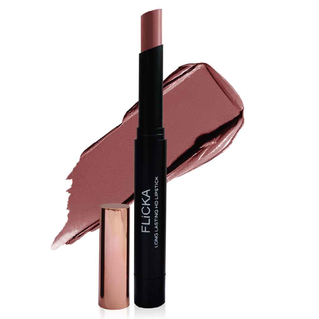 FLiCKA High Drama Creamy Matte Lipstick| Non-transfer HD Lipstick, Waterproof, Hydrating, Moisturizing, Upto 16Hrs, 12 Happy, 3.2-image-6