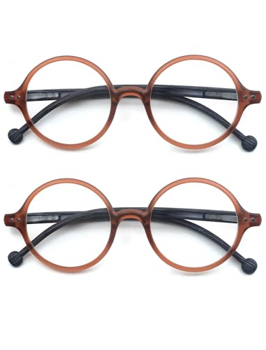 Image of Round Reading Glasses for Women Men Blue Light Blocking Circular Readers Unisex Ultra Lightweight Circle Eyeglasses