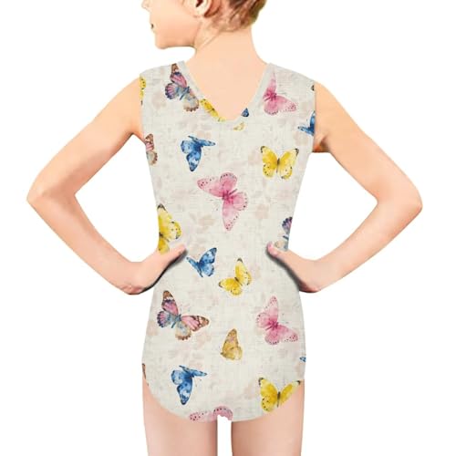Image of Swimsuits for Girls 3-14 Summer Kids Bathing Suits Gymnastics Leotards One Piece Swimwear