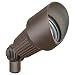 Kichler Lighting 15309AZT 12-Volt Low Voltage Accent Light with Heat Resistant Flat Glass Lens, Textured Architectural Bronze