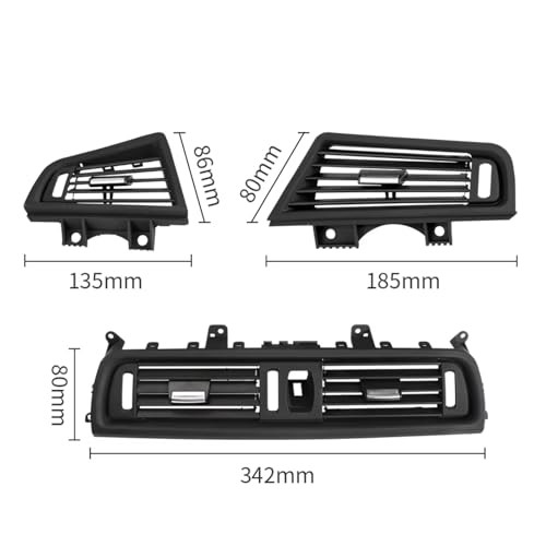 Rejilla ventilación aire acondicionado delantera derecha con cromo para BMW Serie 5 F10 F11 6