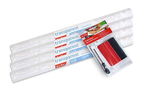 D-C-Fix 346-0276-4Pka Self-Adhesive Privacy Glass Window Film, 17" X 78" Roll, Pearl, 4-Pack With Applicator #TOP1