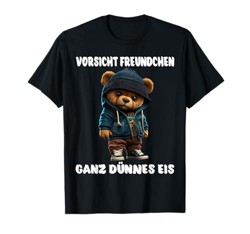 Ganz Dünnes Eis Lustige Teddy Spruch Männer Frauen Teddybär...